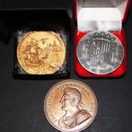 Espagne, France, Allemagne. Lotto di 3 splendide medaglie