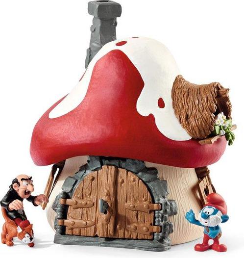 schleich de Smurfen Smurfenhuis met Grote Smurf, Gargamel..., Kinderen en Baby's, Speelgoed | Overig, Nieuw, Verzenden