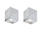Veiling - 2x Base On opbouwspot GU10 kantelbaar 80x80mm chro, Huis en Inrichting, Nieuw