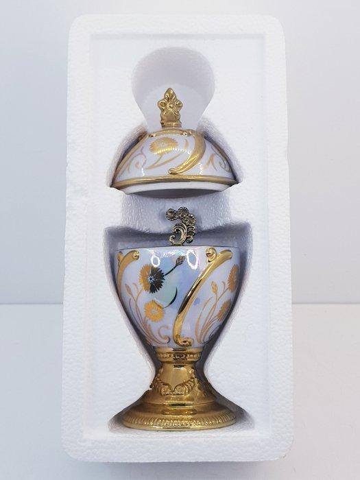 Fabergé/Franklin Mint Cornflower with original, Antiquités & Art, Curiosités & Brocante