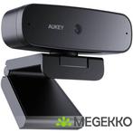 AUKEY PC-W3S webcam 2 MP 1920 x 1080 Pixels USB 2.0 Zwart, Computers en Software, Webcams, Verzenden, Nieuw