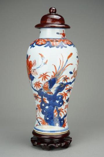 Balustervase - Porselein - *Pheasants* - China - Kangxi