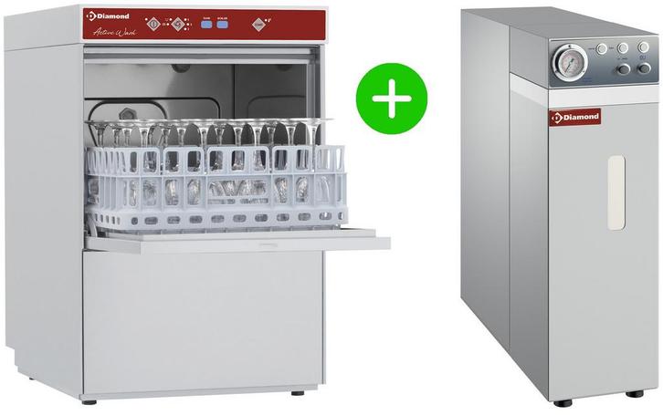 Glazenspoelmachine + Osmose | Mand 400x400 | Afvoerpomp |, Articles professionnels, Horeca | Équipement de cuisine, Envoi