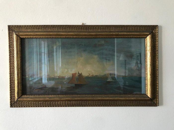 Italiaanse school (XX) - Marina Italiana, Antiek en Kunst, Kunst | Schilderijen | Klassiek