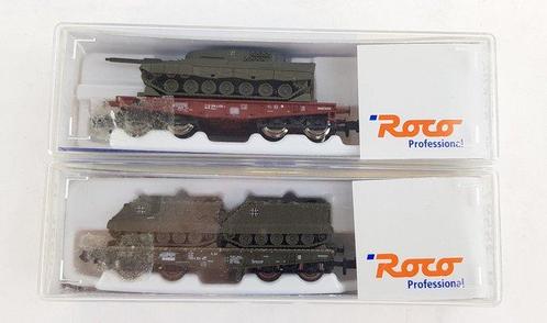 Roco N - 25596/25597 - Wagon de marchandises pour trains, Hobby en Vrije tijd, Modeltreinen | N-Spoor
