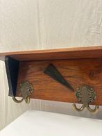 Porte-manteau - Porte-manteaux Art Déco avec insert en bois