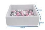 Ballenbak - stevige ballenbad - 120x120 cm - 600 ballen Ø.., Kinderen en Baby's, Speelgoed | Babyspeelgoed, Ophalen of Verzenden