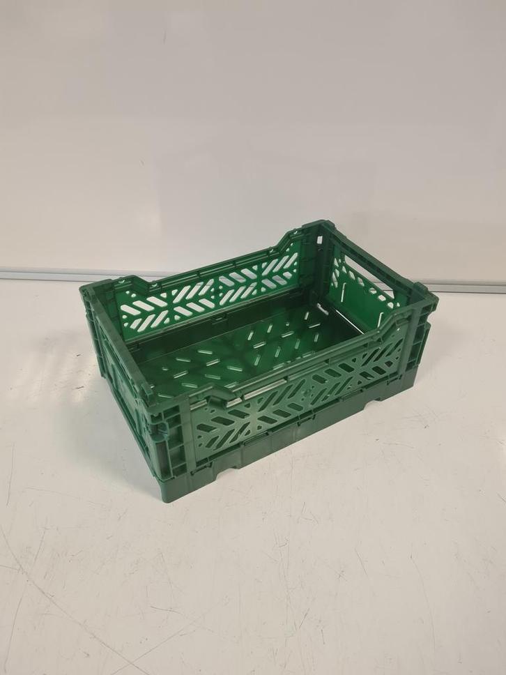 AyKasa opvouwbare krat Mini 27x17x10.5 cm nieuw Groen, Doe-het-zelf en Bouw, Kratten en Dozen, Ophalen of Verzenden