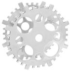 vidaXL Wijnrek Zilver 39 x 39 x 14 cm Aluminium, Huis en Inrichting, Verzenden, Nieuw