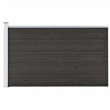 vidaXL Schutting 175x105 cm HKC grijs, Verzenden
