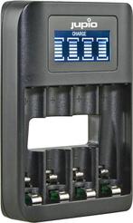 Jupio USB 4-slots Battery Fast Charger LCD, Verzenden