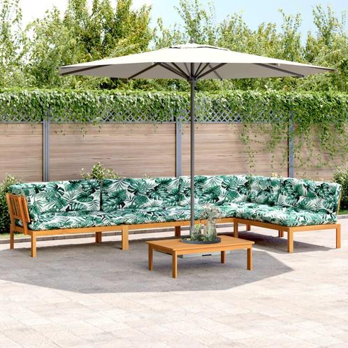 vidaXL 5-delige Loungeset pallet met kussens massief, Tuin en Terras, Tuinsets en Loungesets, Nieuw, Verzenden