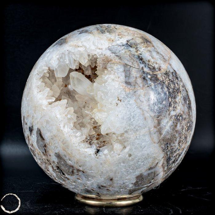 Zeer zeldzaam natuurlijk naald-kwarts Bol- 1501.67 g, Verzamelen, Mineralen en Fossielen