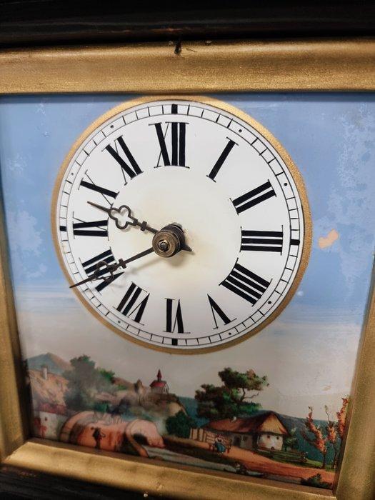 Slingerklok - Antiek Hout - 1850-1900 - Zwarte woud romige, Antiek en Kunst, Curiosa en Brocante