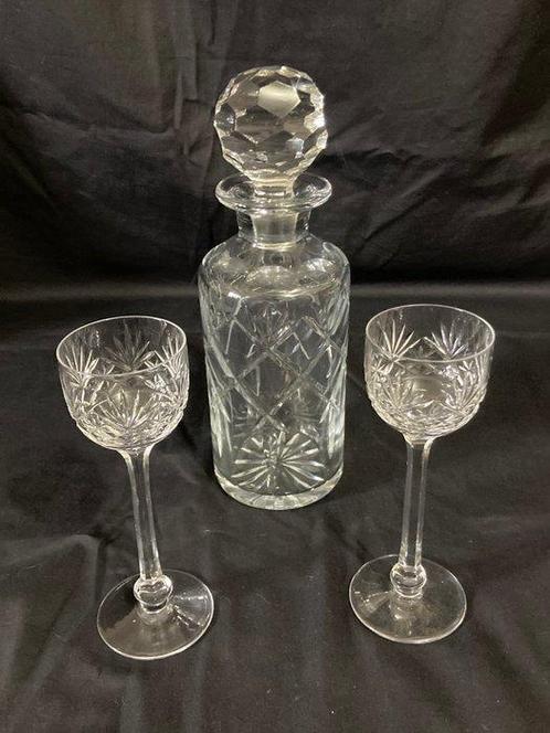 Service à liqueur (3) - Splendide Décanteur et Verres à, Antiek en Kunst, Antiek | Glaswerk en Kristal