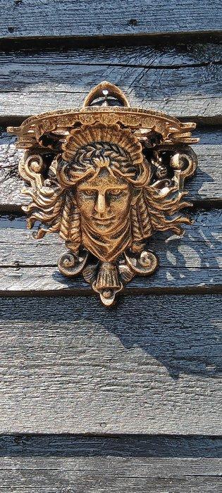 Hoofd ornament - vrouw - Europa - wandornament gietijzer, Antiek en Kunst, Kunst | Designobjecten