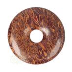 Coquina Jaspis edelstenen donut hanger Nr 9 - Ø4 cm, Handtassen en Accessoires, Verzenden, Nieuw
