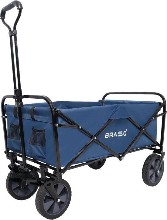 2dekans | BRASQ Bolderkar Opvouwbaar - 100 Liter - 80 KG, Doe-het-zelf en Bouw, Transportwagens, Ophalen of Verzenden