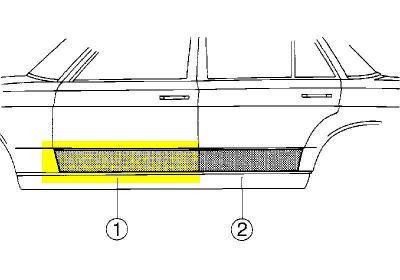 Deur reperatieplaat | Mercedes w123, Auto-onderdelen, Overige Auto-onderdelen, Ophalen of Verzenden