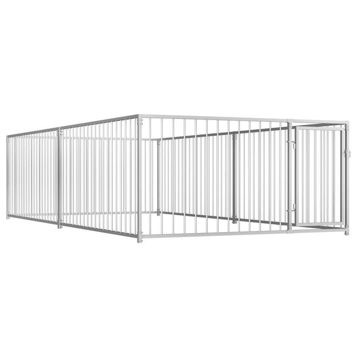 vidaXL Hondenkennel voor buiten 200x400x100 cm, Dieren en Toebehoren, Hondenbenches, Nieuw, Verzenden