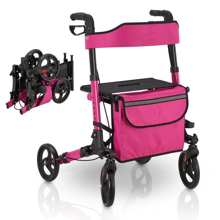 2dekans | Juskys Aluminium Rollator - Met Zitting -, Divers, Déambulateurs, Enlèvement ou Envoi