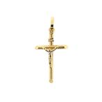 Gouden hanger van een kruis met corpus | INRI, Bijoux, Sacs & Beauté, Bracelets à breloques, Ophalen of Verzenden