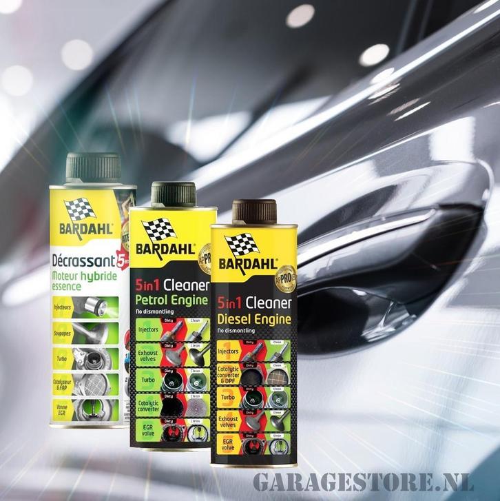 Bardahl 5 in 1 diesel of benzine motorreiniger., Auto diversen, Onderhoudsmiddelen, Verzenden