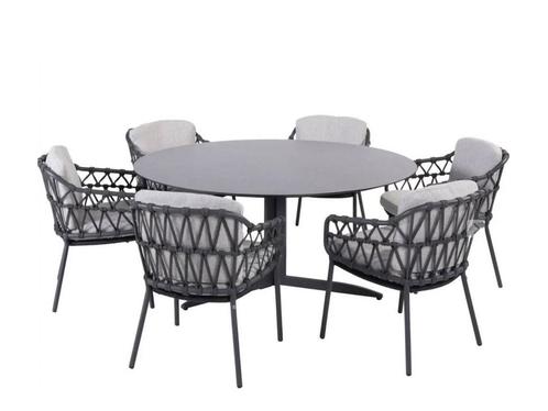 4 Seasons Outdoor Calpi dining set met Embrace tafel HPL, Jardin & Terrasse, Ensembles de jardin