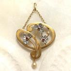 Zonder Minimumprijs - Hanger - 18 karaat Geel goud - 0.15ct.