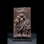 Oude bronzen plaquette - Koninkrijk Ife - Yoruba - Nigeria