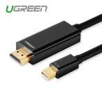Mini Dislayport DP Male HDMI Male cable Zwart 3 Meter, Computers en Software, Nieuw, Verzenden