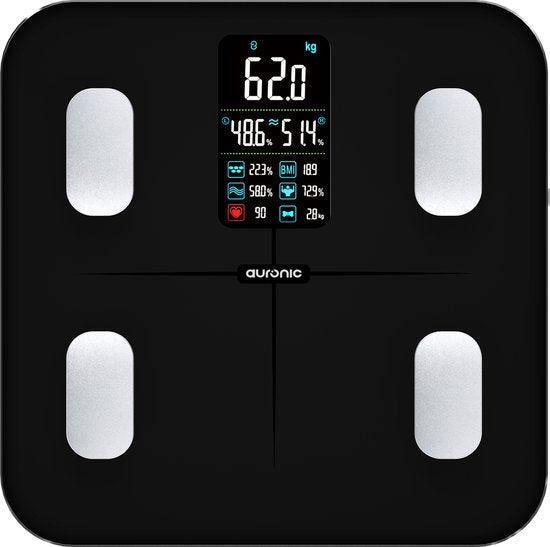 2dekans | Auronic Personenweegschaal - Lichaamsanalyse &, Sport en Fitness, Hartslagmeters, Ophalen of Verzenden