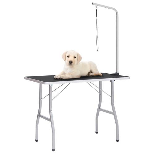 vidaXL Hondentrimtafel verstelbaar met 1 lus, Dieren en Toebehoren, Overige Dieren-accessoires, Nieuw, Verzenden