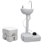 vidaXL Campingtoilet en wasbak draagbaar, Caravans en Kamperen, Kampeeraccessoires, Nieuw