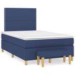 vidaXL Sommier à lattes de lit avec matelas bleu 120x190, Verzenden, Neuf