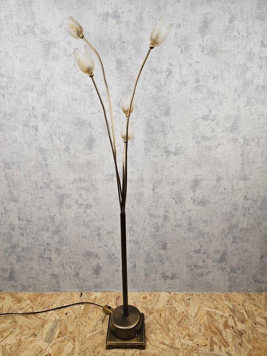 “Italian design / tulip floor lamp” - Uplighter vloerlamp -, Antiquités & Art, Curiosités & Brocante