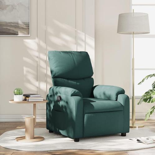 vidaXL Fauteuil verstelbaar stof donkergroen, Huis en Inrichting, Fauteuils, Nieuw, Verzenden