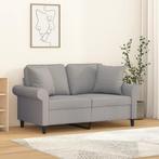 vidaXL Sierkussens 2 st 40x40 cm stof lichtgrijs, Huis en Inrichting, Woonaccessoires | Kussens, Verzenden, Nieuw