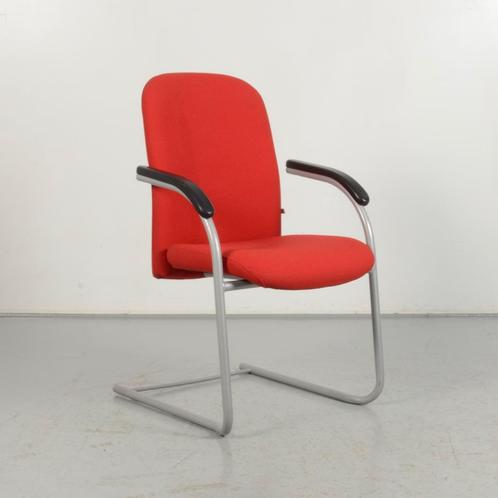 Vergaderstoel RH - Rood - Sledeframe, Huis en Inrichting, Stoelen, Gebruikt, Ophalen of Verzenden