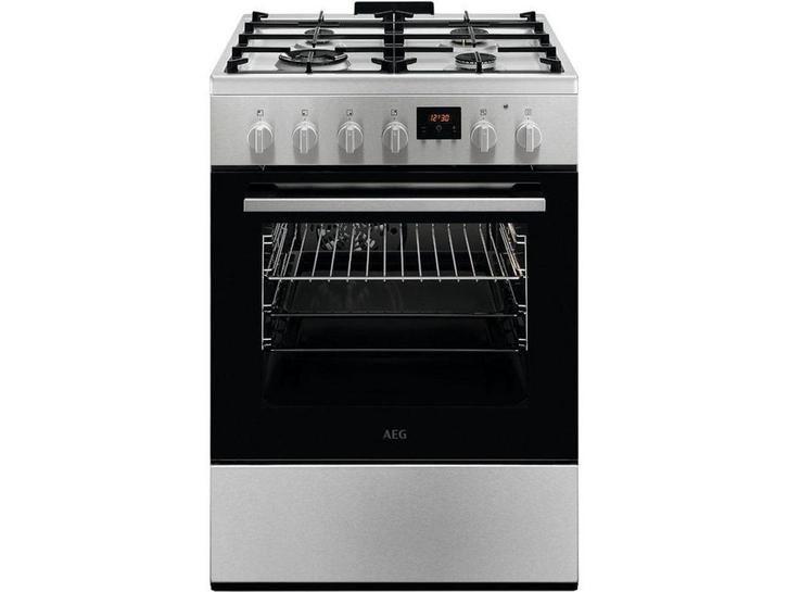 AEG CKB64414BM - Fornuis - Gas - 4 pitten - 57 liter oven -, Elektronische apparatuur, Kookplaten, Zo goed als nieuw, Verzenden
