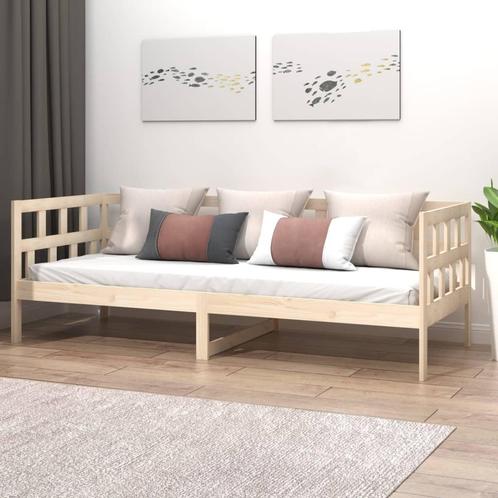 vidaXL Slaapbank massief grenenhout 80x200 cm, Huis en Inrichting, Slaapkamer | Bedden, Nieuw, Verzenden