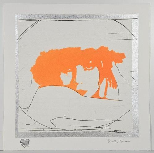 Giosetta Fioroni (1932) - Doppio Liberty Arancio, Antiek en Kunst, Antiek | Overige Antiek