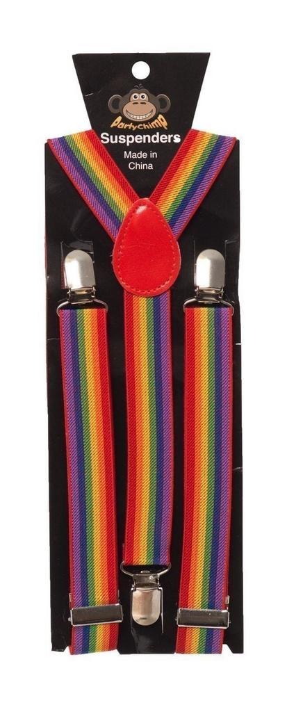 Bretels Regenboog, Hobby en Vrije tijd, Feestartikelen, Nieuw, Verzenden