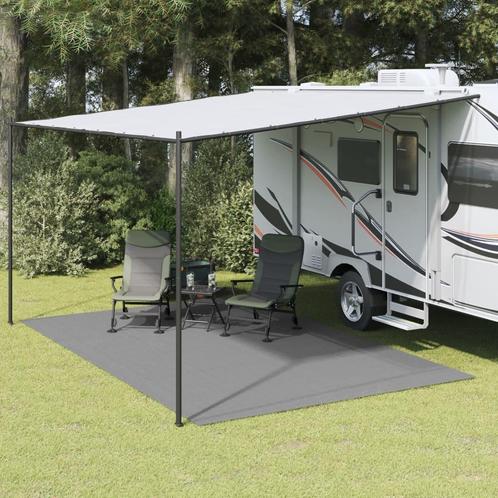 vidaXL Tapis de sol de camping gris clair 6x3 m, Caravanes & Camping, Accessoires de tente, Neuf, Envoi