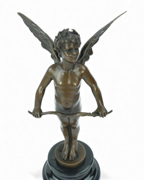 Auguste Moreau (1834-1917) - after - sculptuur, Vici - Amor, Antiek en Kunst, Antiek | Keramiek en Aardewerk