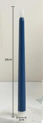 LEDkaars Warmwit / stuk realitische fonkelende vlam Blauw, Hobby en Vrije tijd, Knutselen, Nieuw