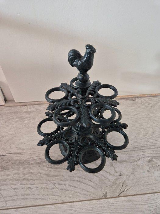 Eierhouder set - Gietijzer, Antiquités & Art, Antiquités | Ustensiles de cuisine