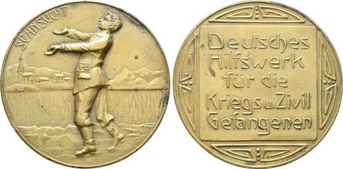 Brons medaille o J, nach 1945 2 wereldoorlog:, Timbres & Monnaies, Pièces & Médailles, Envoi
