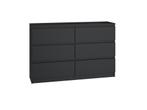 Ladekast  zwart - 120cm (Slaapkamer), 1 of 2 laden, Verzenden, Nieuw, Overige houtsoorten