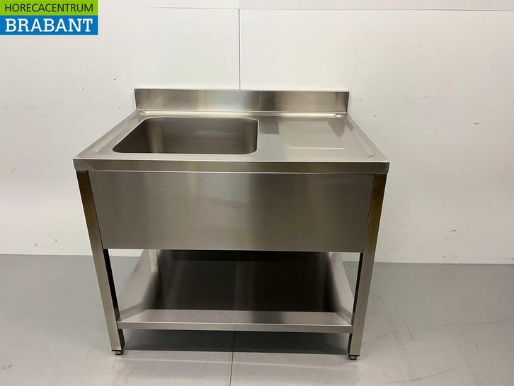 RVS Spoeltafel Spoelbak Premium-line 100 cm Horeca, Zakelijke goederen, Horeca | Meubilair en Inrichting, Ophalen of Verzenden